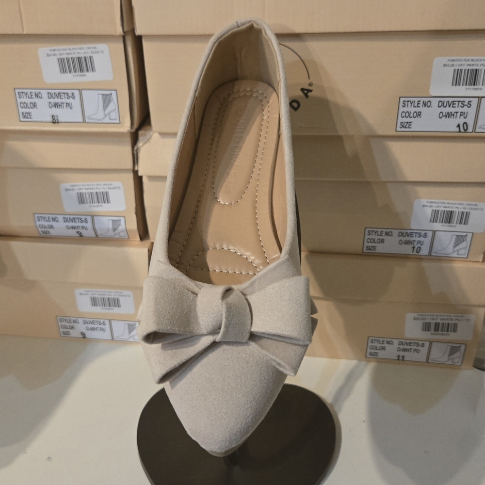 Ribbon ballet flats